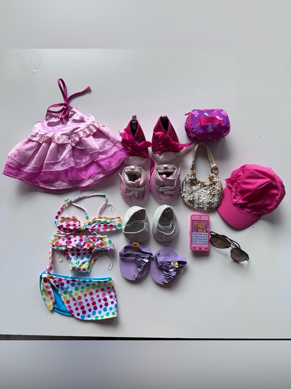 Build-A-Bear Pink Doll Outfit & Accessories Set